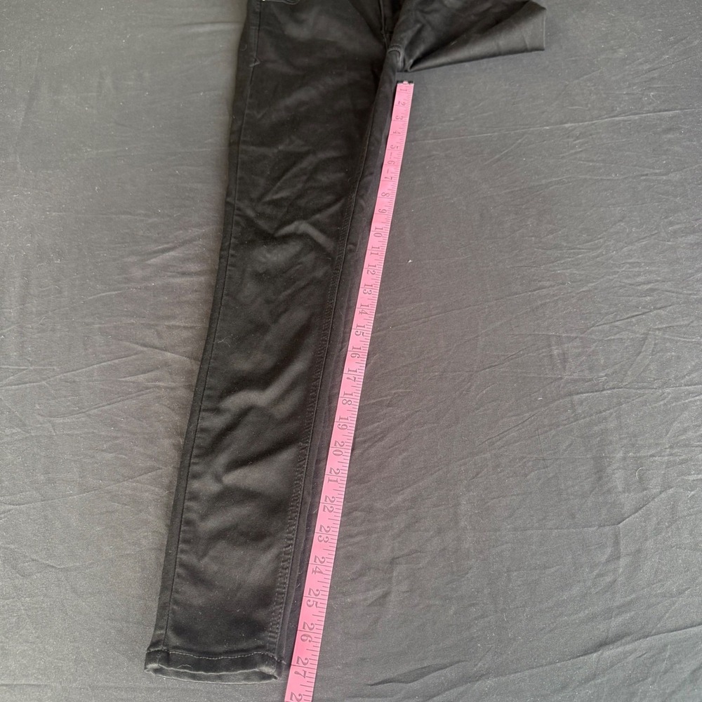 Angels Forever‎ Young Black Skinny Pants High Rise Double Button Size 6 - Picture 4 of 13
